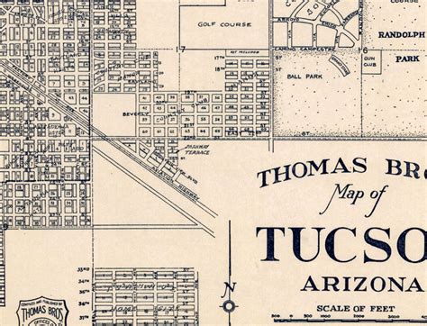 historic old town tucson map.